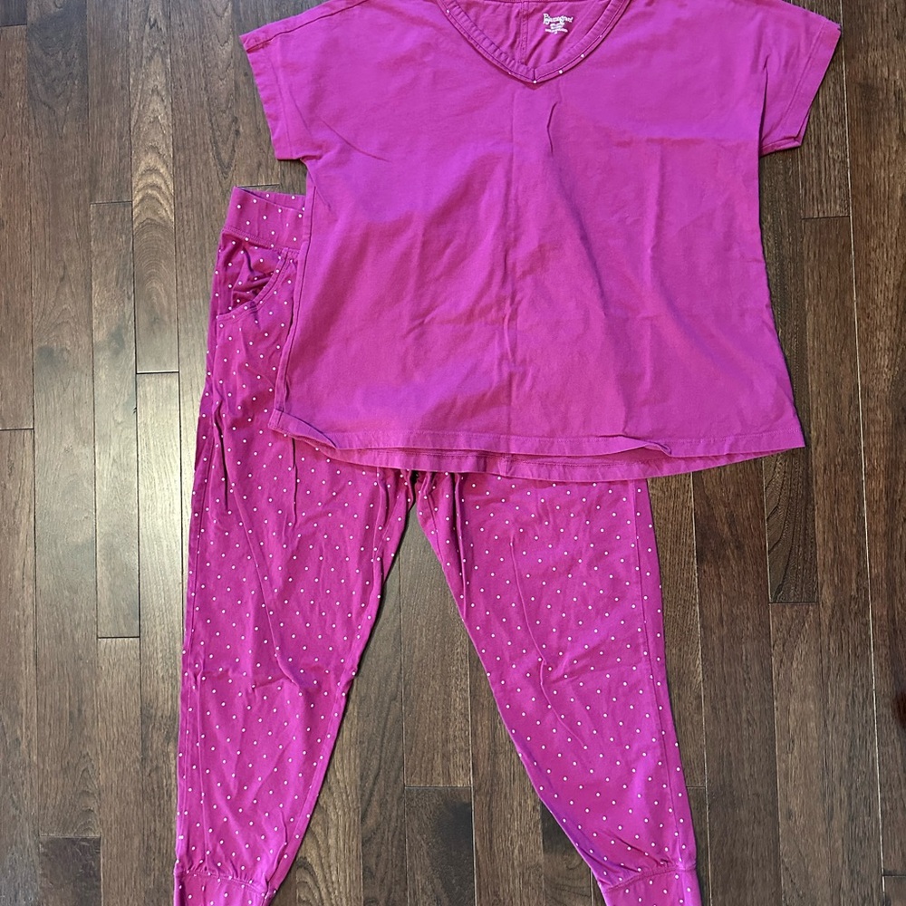 Women's Fuchsia Jogger Pajama Set